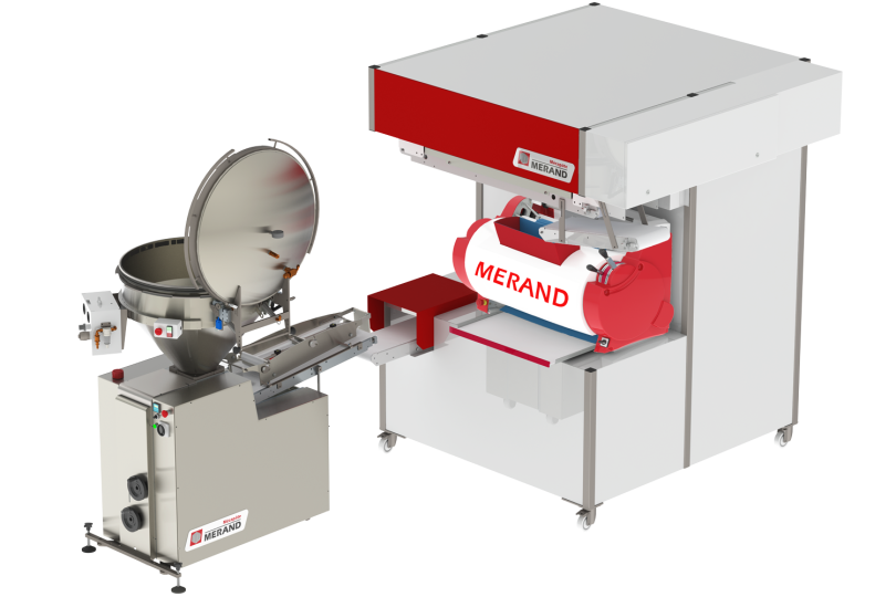 Línea automática para la producción de baguettes y panes con divisora pesadora formadora y cámara automática