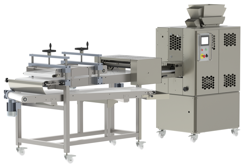 automatic production bread line for rolls buns pizza burgers mini brioche composed of divider-rounder and moulder