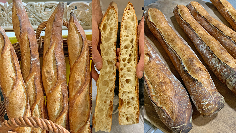 baguettes tradition et baguettes tradition fabriquées chez boulangerie annarosa