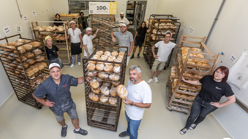 production workshop, belge et bio bakery