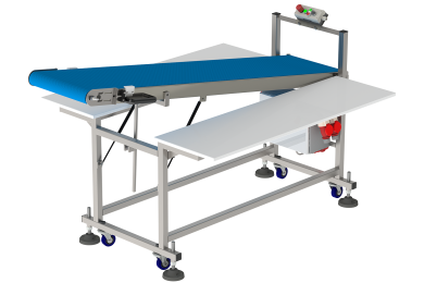 foldable conveyor belt for the automatic line