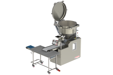 machine for dividing the dough into blocks and feeding the automatic proofer