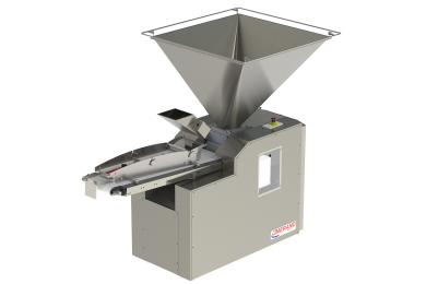 volumetric automatic divider weigher with open hopper