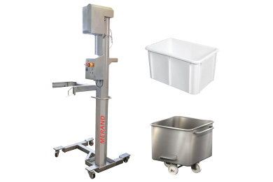 Elévateur de bacs plastiques et inox SkyBac elevateur de bacs plastiques et inox