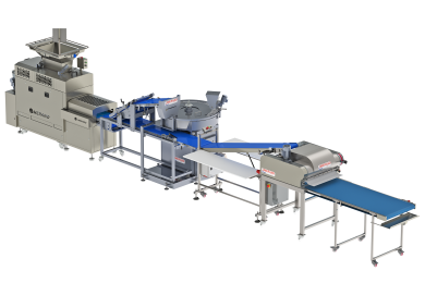 automatic production bread line composed of automatic divider rounder moulder and dough bins elevator