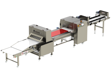 automatic line for semi-automatic bakery for hydrated dough