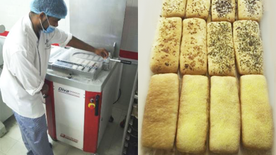 ciabatta bread production hydraulic divider